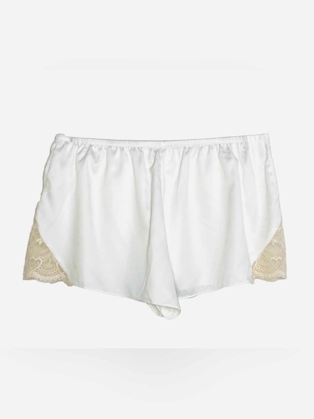 Flora by Flora Nikrooz Sweetheart Satin Short, White, Large